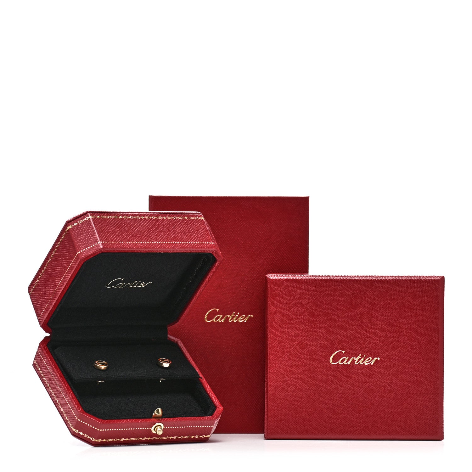 Cartier 18K Yellow Gold LOVE Earrings 5 of 5