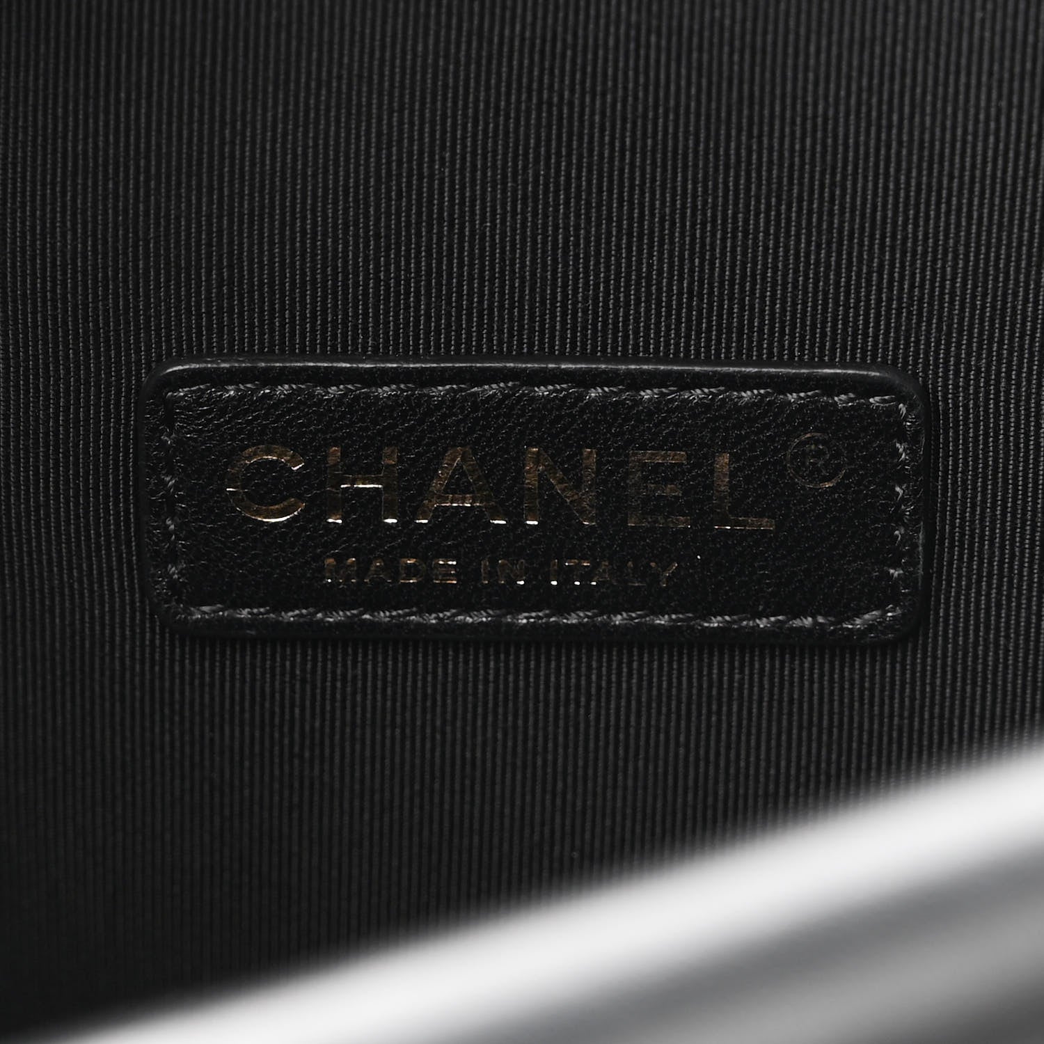 Chanel Lambskin Quilted Graphic Camera Case Beige Black 5 of 10