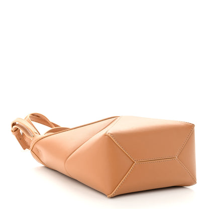 Loewe Shiny Calfskin Mini Puzzle Fold Tote Warm Desert 4 of 9