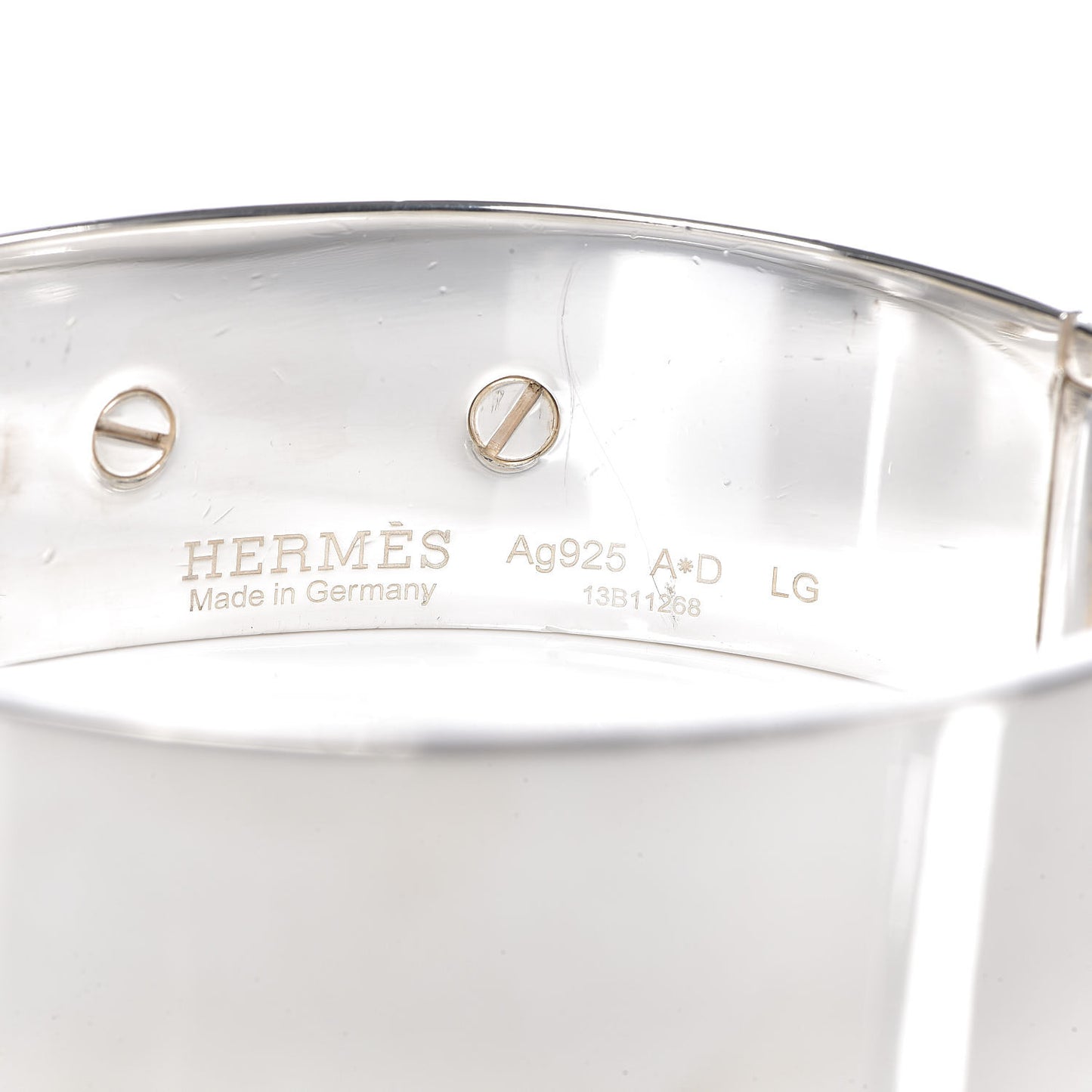 Sterling Silver MM Collier De Chien Bracelet LG