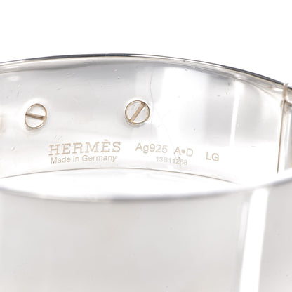 Hermes Sterling Silver MM Collier De Chien Bracelet LG 4 of 5