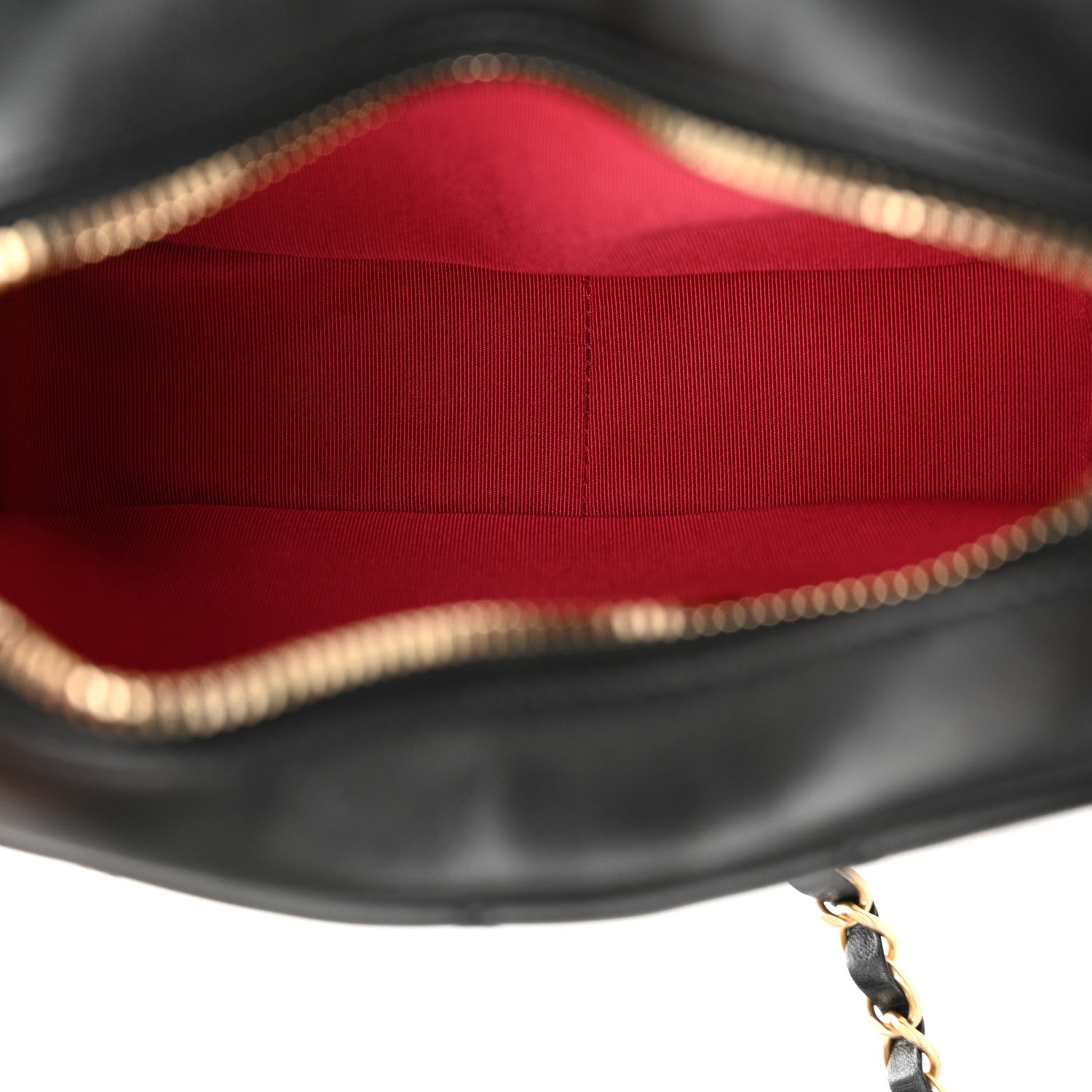 Chanel Calfskin Quilted Enchained Camera Case Bag Black 5 of 10