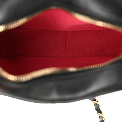 Chanel Calfskin Quilted Enchained Camera Case Bag Black 5 of 10