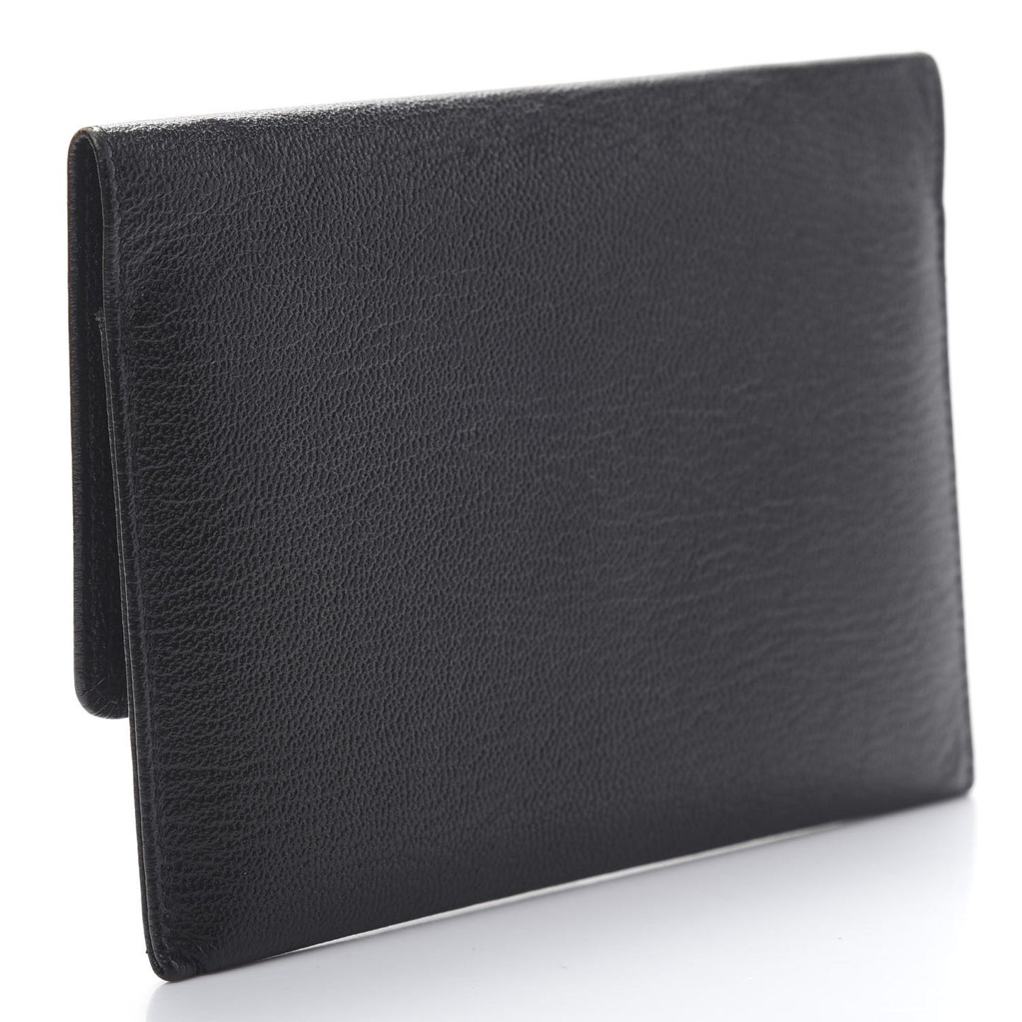 Goatskin CC Flap Wallet Black