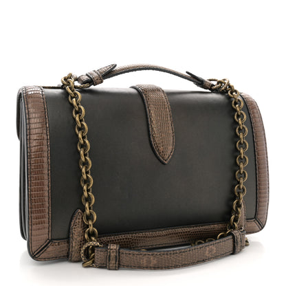 Bottega Veneta Iridescent French Calf Lizard City Knot Bag Dark Bronze 3 of 15