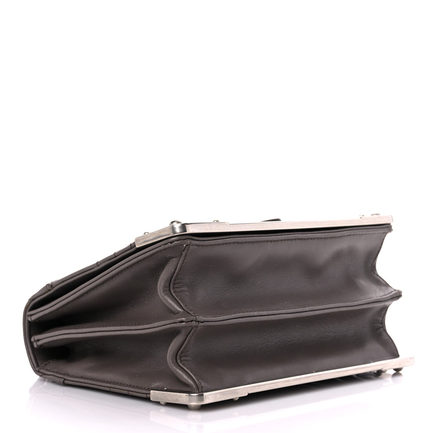 Prada Soft Calfskin Impunture Diagramme Cahier Bag Bambu 4 of 15