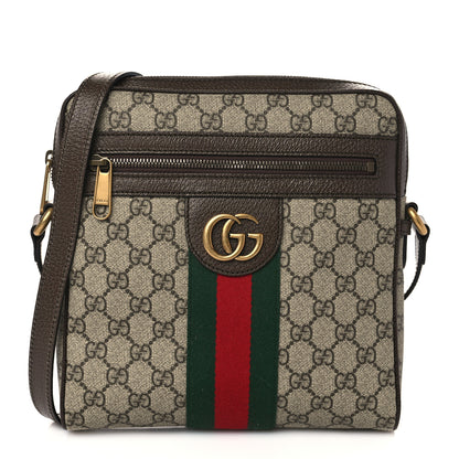 Gucci GG Supreme Monogram Web Small Ophidia Messenger Bag Brown 1 of 8