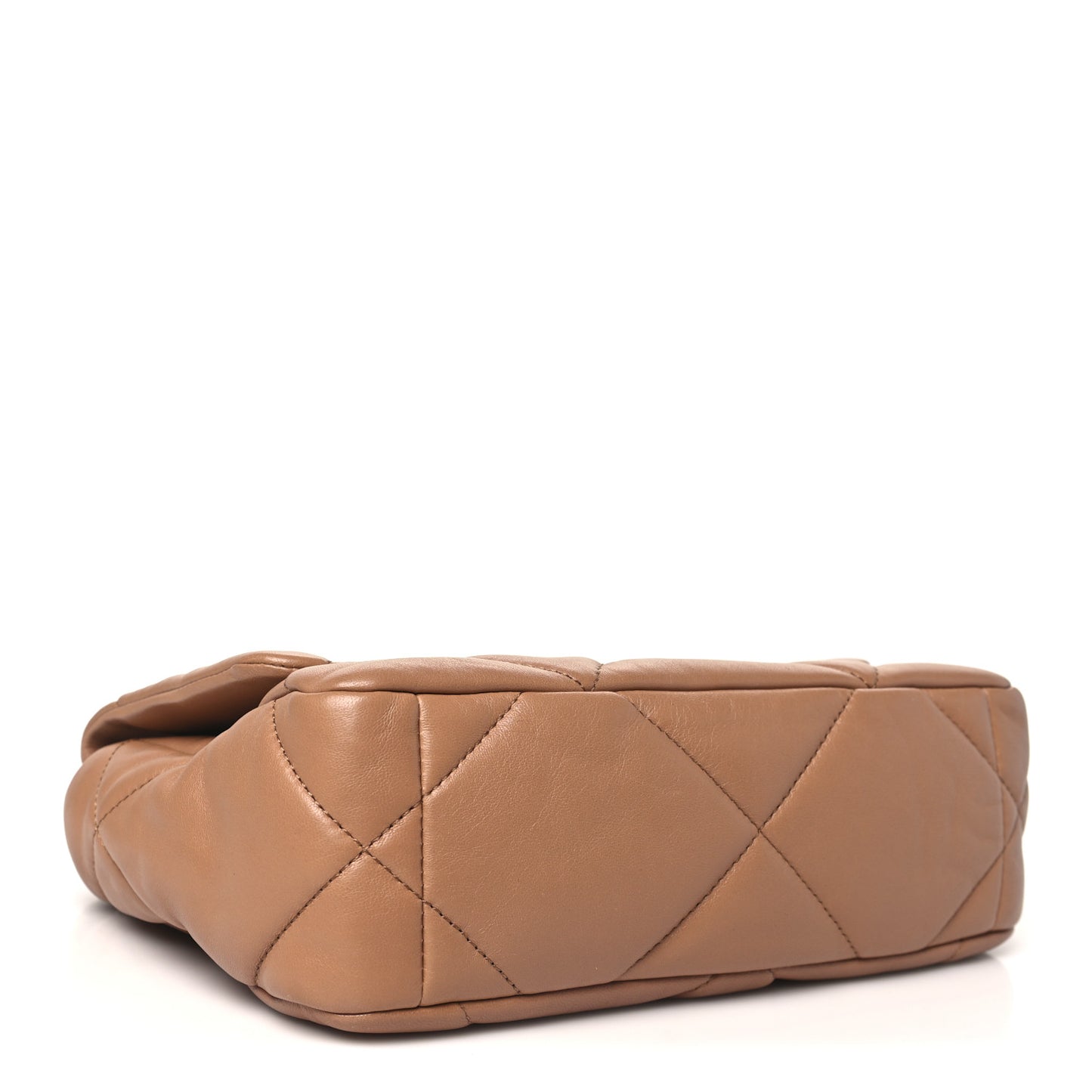 Lambskin Quilted Medium Chanel 19 Flap Brown