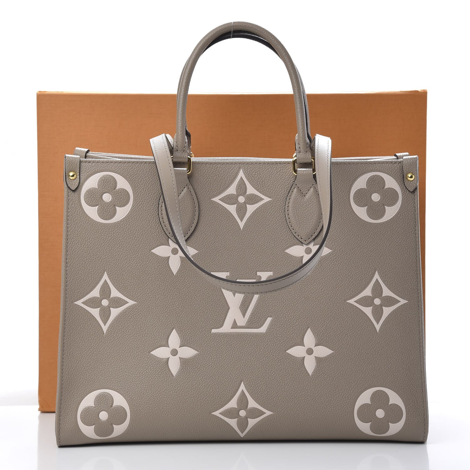 Louis Vuitton Empreinte Monogram Giant Onthego MM Tourterelle Creme 11 of 11