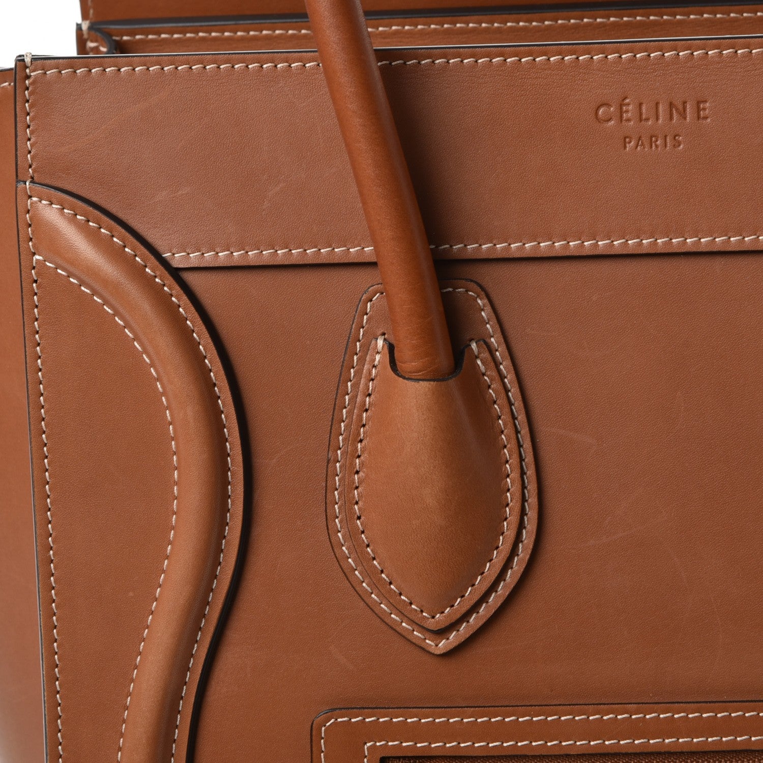 Celine Natural Calfskin Micro Luggage Tan 11 of 18