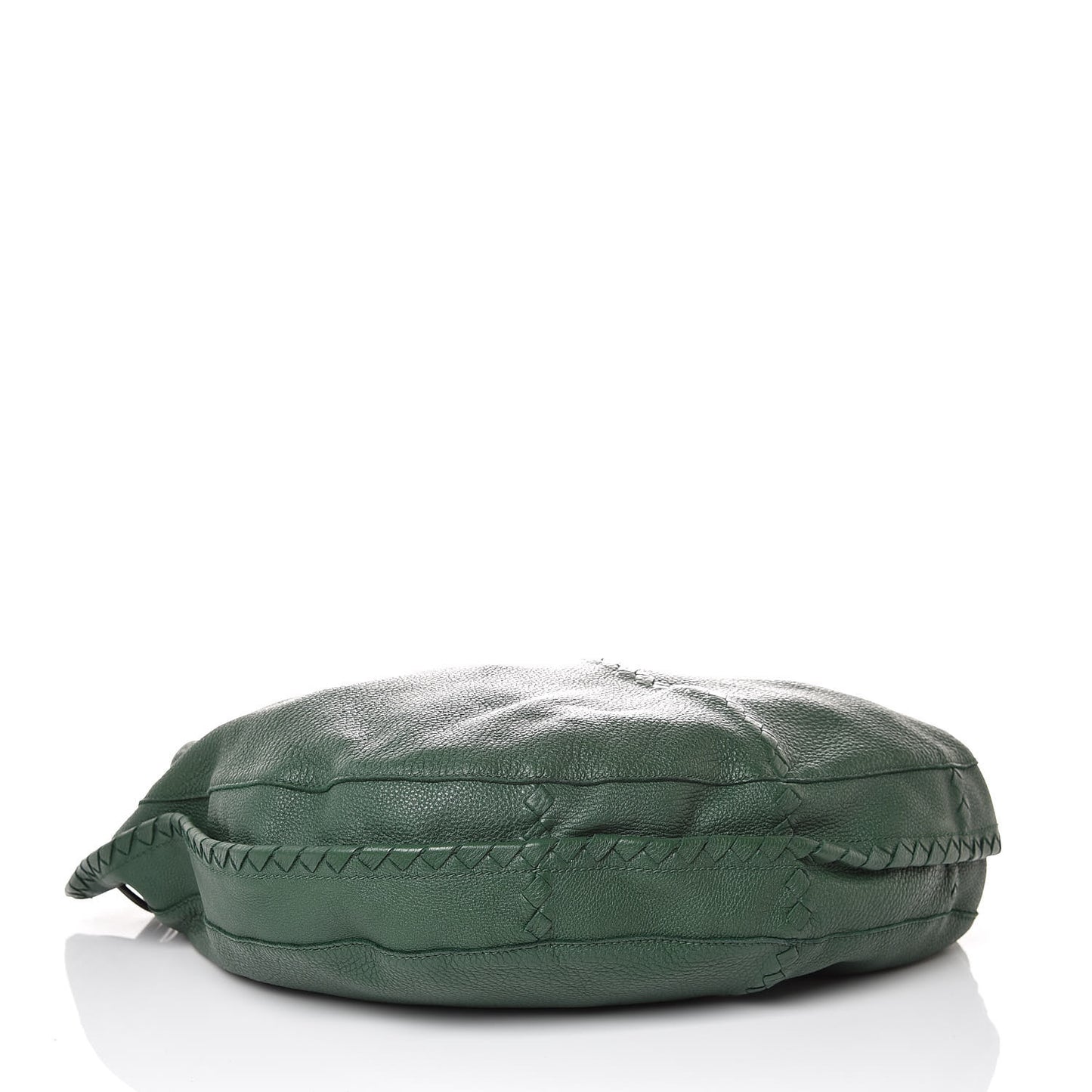 Washed Cervo Deerskin Large Hobo Green