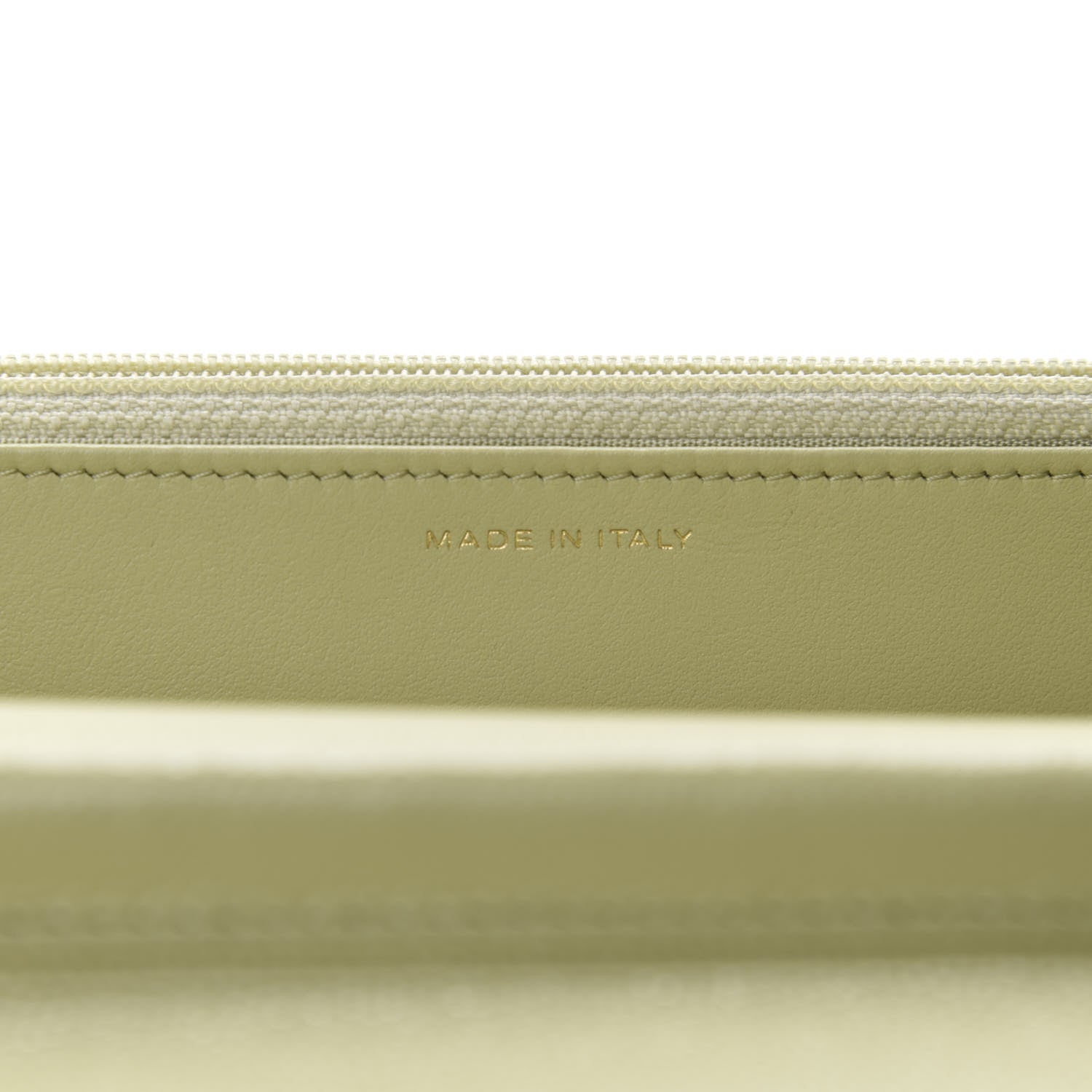 Chanel Caviar Quilted French New Wave Chain CC Wallet On Chain WOC Light Green 8 of 12