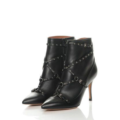 Valentino Garavani Nappa Love Latch 100mm Ankle Boots 38 Black 3 of 7