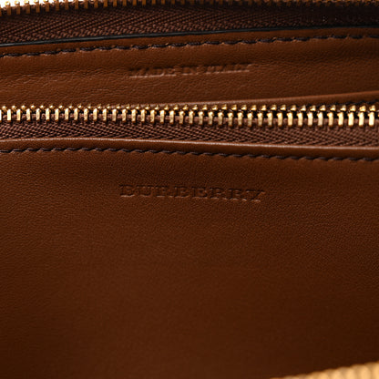 Burberry Grainy Calfskin House Check Elmore Zip Around Wallet Tan 7 of 7