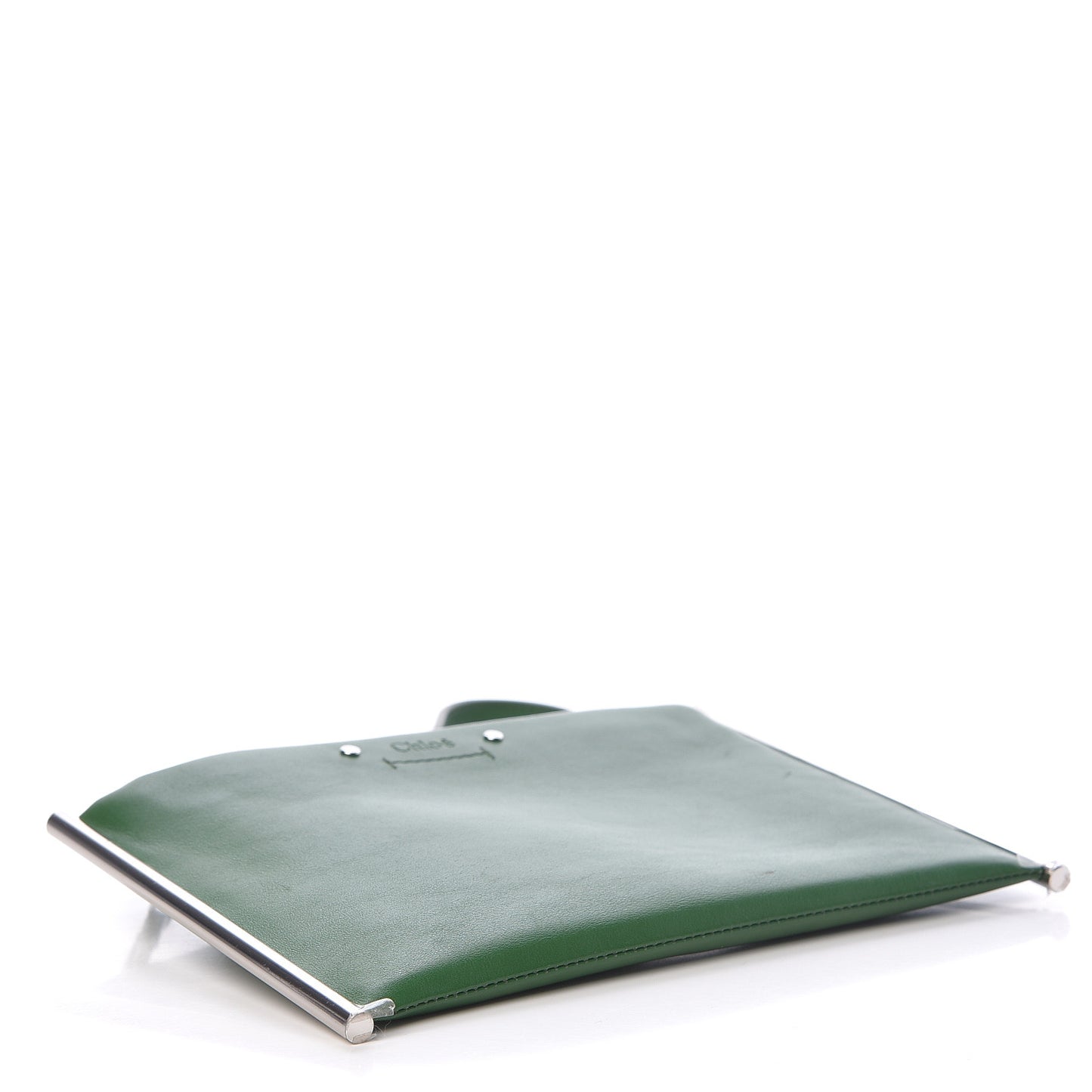 Calfskin Mini Roy Chain Pouch Green