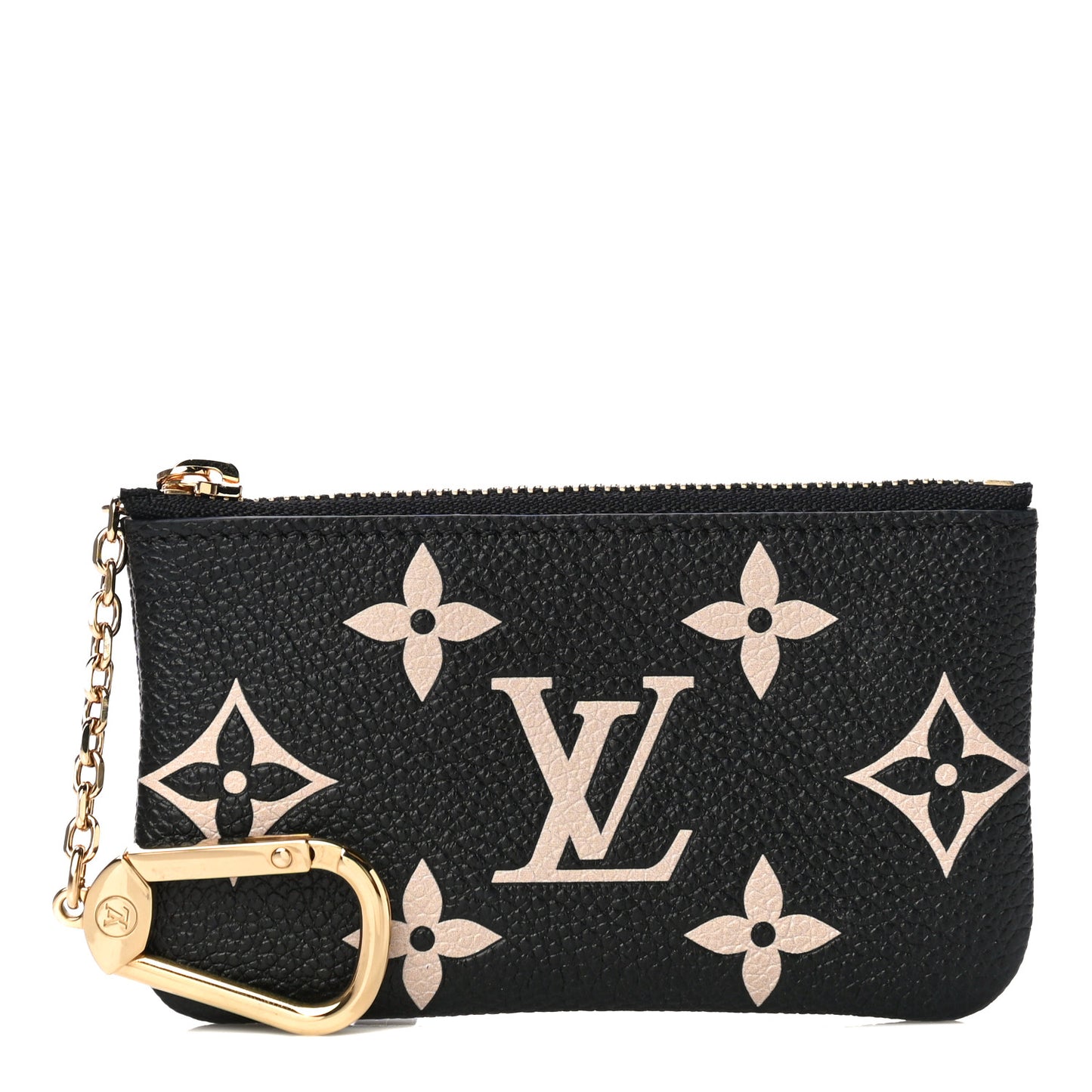 Empreinte Monogram Giant Key Pouch Black Beige