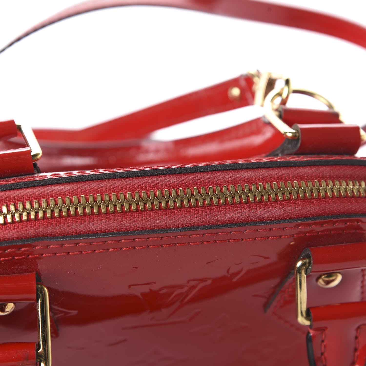 Louis Vuitton Vernis Alma BB Cherry 12 of 12