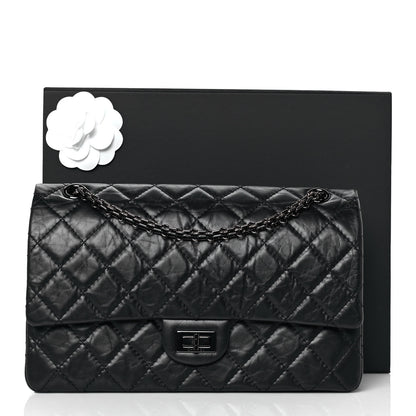 Chanel Aged Calfskin Quilted 2.55 Reissue 226 Flap So Black 10 of 10