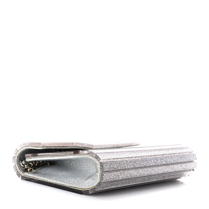 Jimmy Choo Acrylic Glitter Micro Candy Clutch Silver 4 of 11