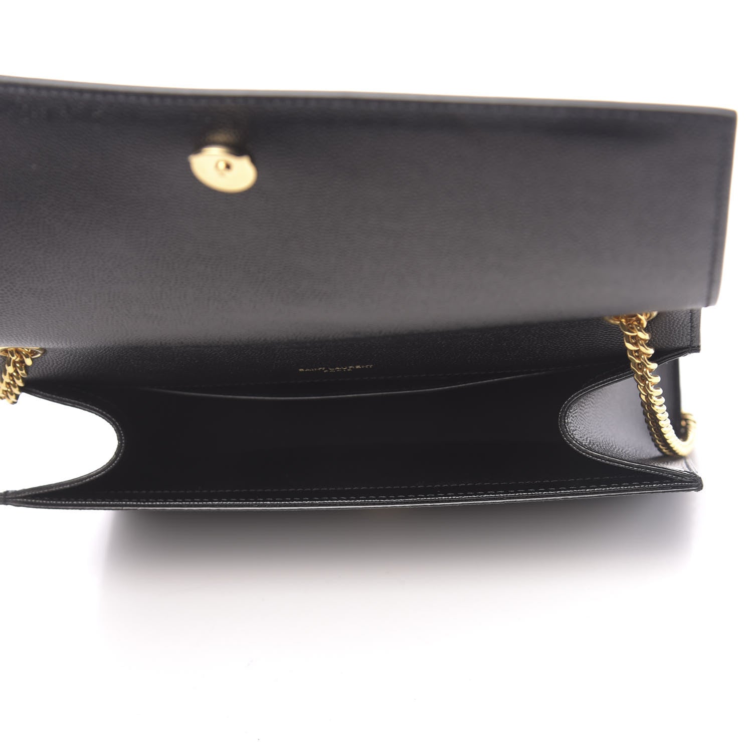 Saint Laurent Grain De Poudre Medium Classic Monogram Kate Satchel Black 5 of 9