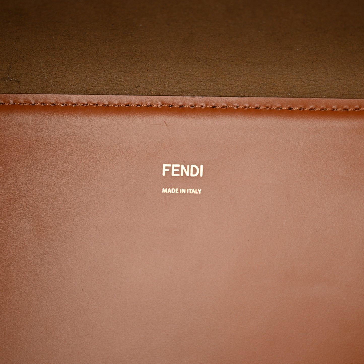 Vitello King Plexiglass Medium Fendi Sunshine Shopper Tote Cuoio