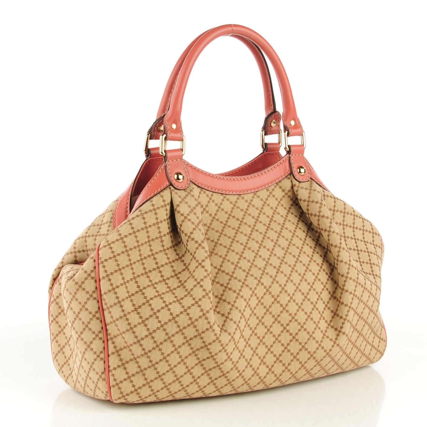 Diamante Medium Sukey Tote Coral
