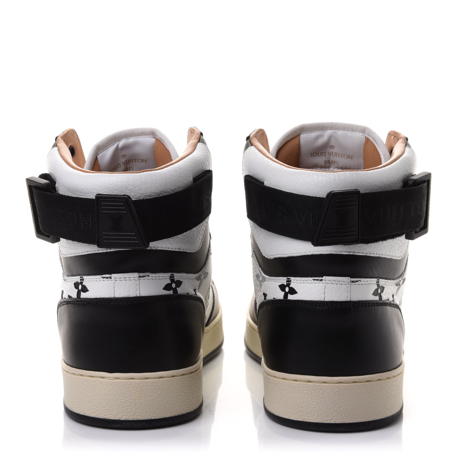 Louis Vuitton Calfskin Monogram Mens Rivoli High Top Sneakers 8 5 of 9