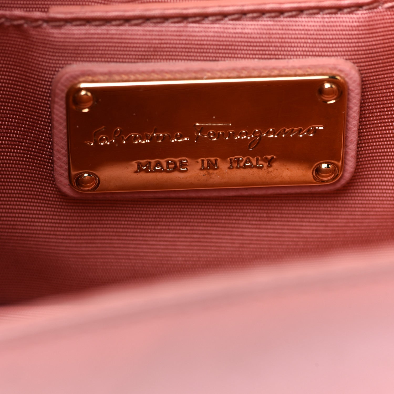 Salvatore Ferragamo Hammered Calfskin Mini Vara Bow Crossbody Bag Pink 8 of 12