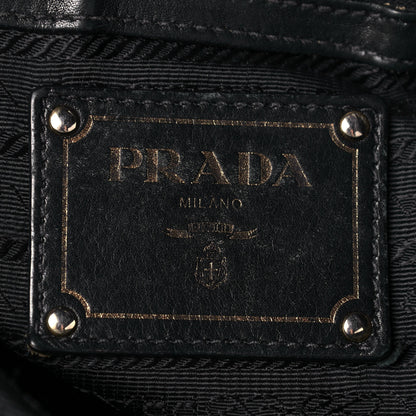Prada Soft Calfskin Hobo Black 6 of 21