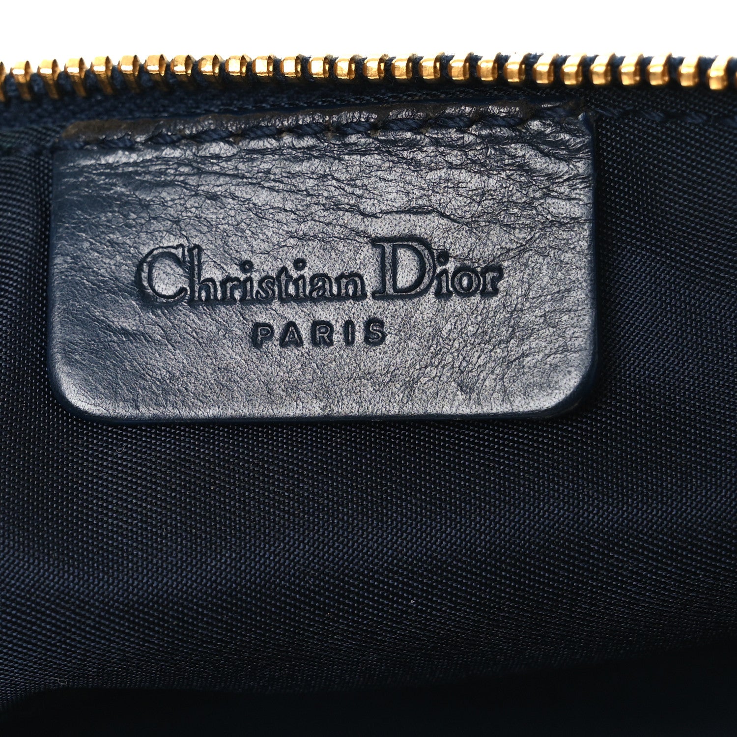 Christian Dior Monogram Mini Saddle Pochette Navy 6 of 14