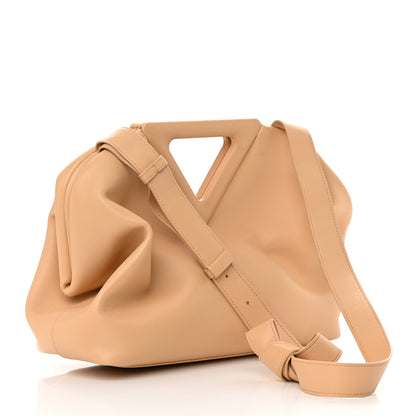 Bottega Veneta Calfskin Medium The Point Triangle Bag Almond 3 of 14