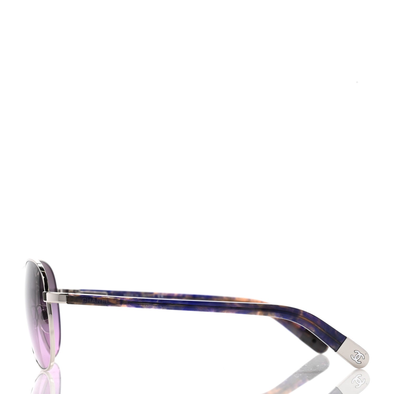 Chanel CC Aviator Sunglasses 4201 Purple 3 of 8