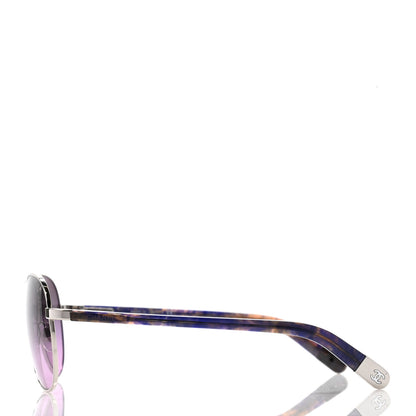 Chanel CC Aviator Sunglasses 4201 Purple 3 of 8