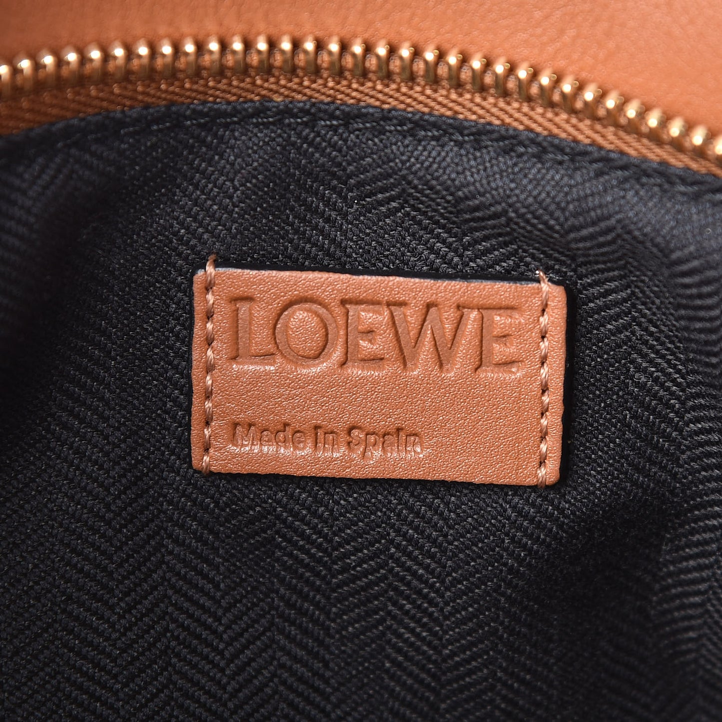 Calfskin Small Laced Puzzle Bag Tan