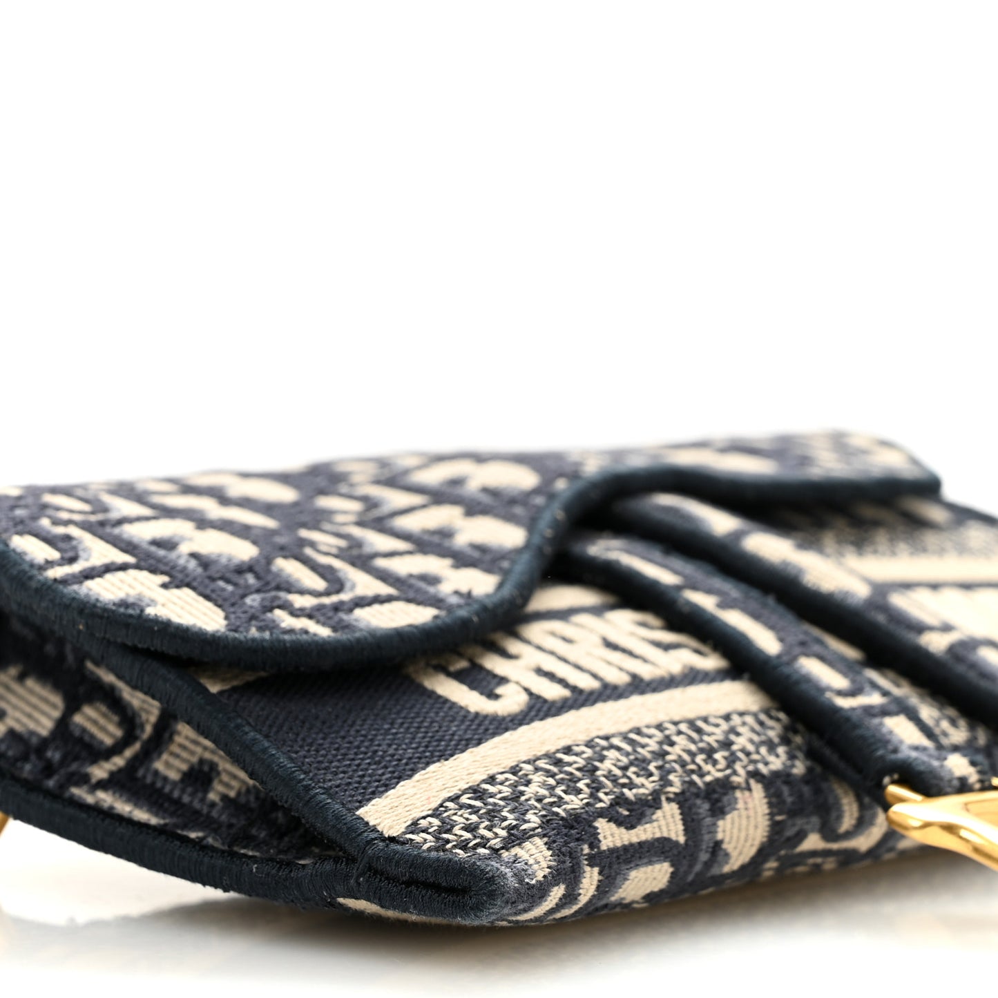 Oblique Slim Saddle Pouch Blue