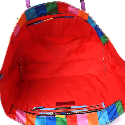 Valentino Garavani Nylon Rockstud 1973 Easy Tote Multicolor 5 of 11