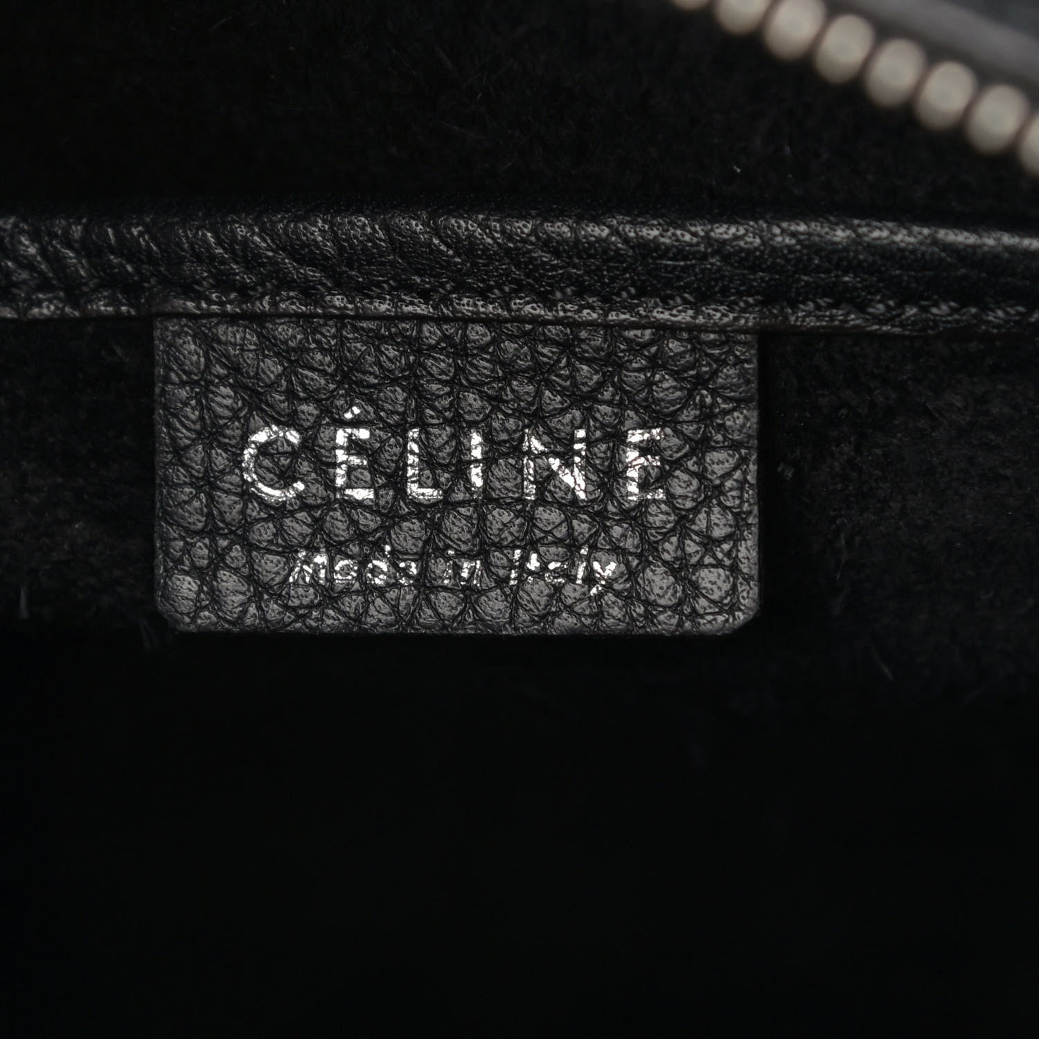 Celine Drummed Calfskin Nano Luggage Black 6 of 22