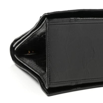 Balenciaga Crushed Calfskin Large Crush Chain Bag Black 8 of 9