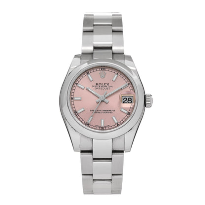 Rolex Stainless Steel 31mm Oyster Perpetual Datejust Watch Pink 178240 1 of 5