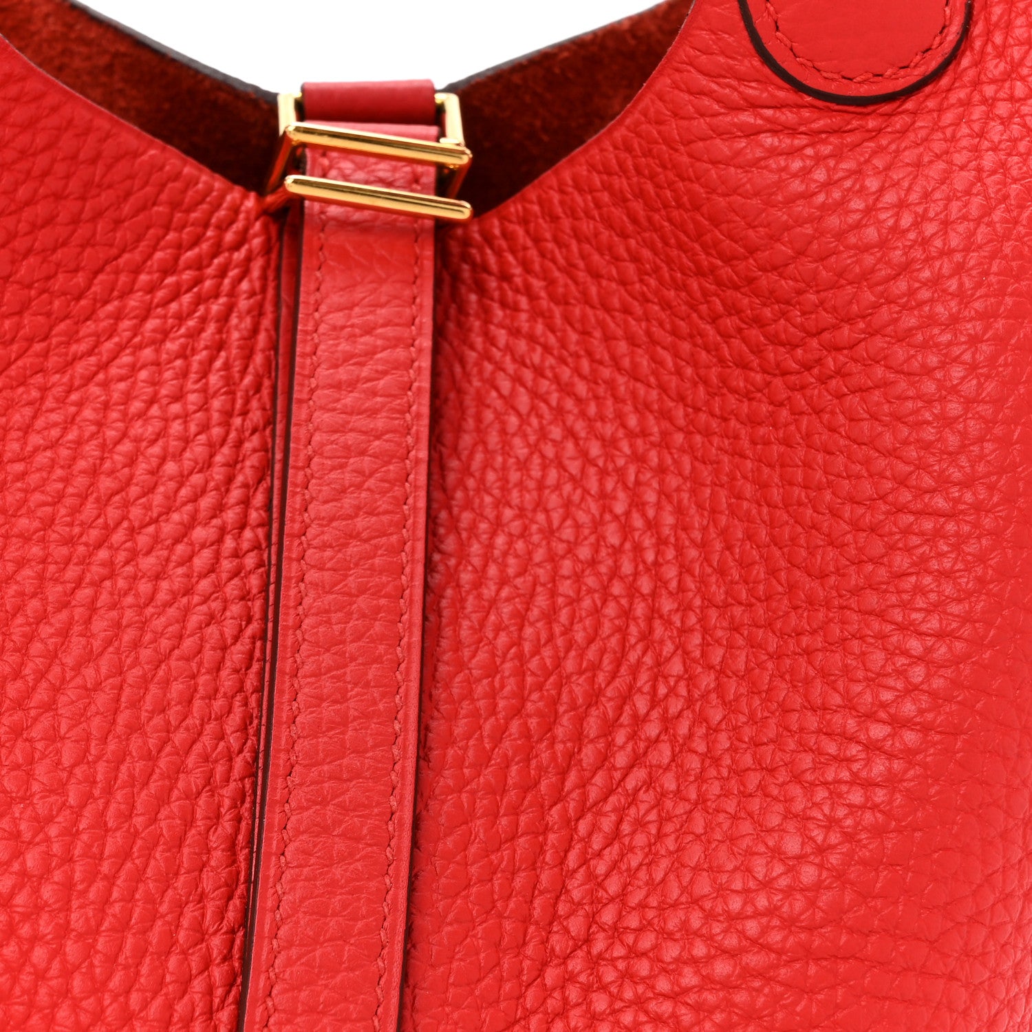 Hermes Taurillon Clemence Picotin Lock 18 PM Rouge Tomate 8 of 10