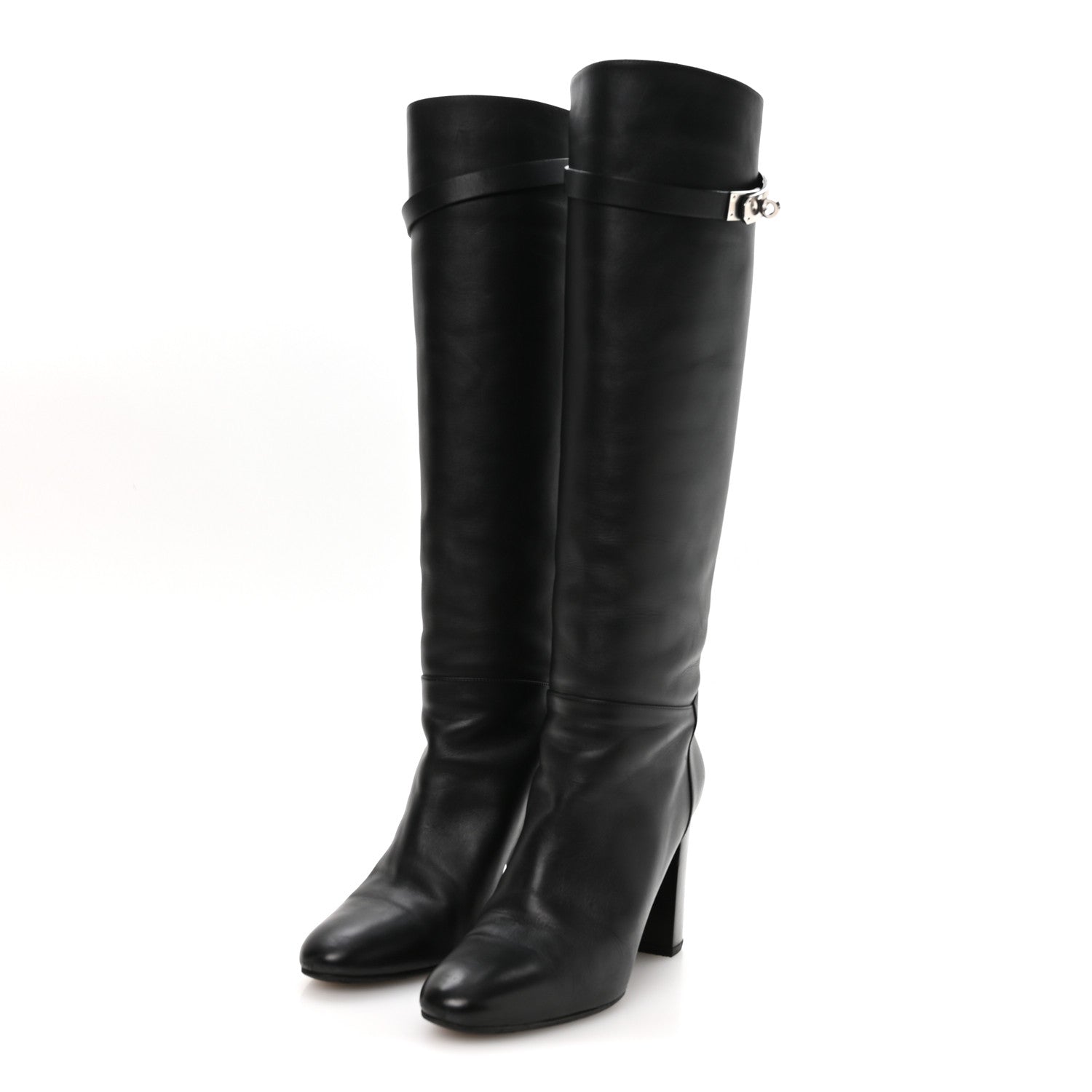 Hermes Heritage Calfskin Story Boots 40 Black 4 of 9