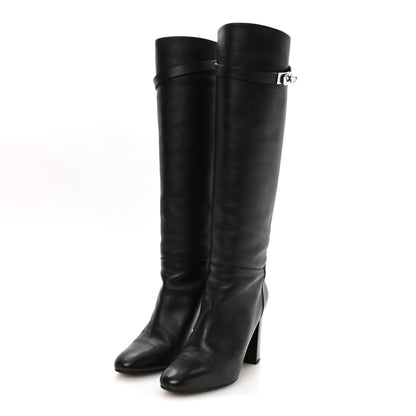 Hermes Heritage Calfskin Story Boots 40 Black 4 of 9