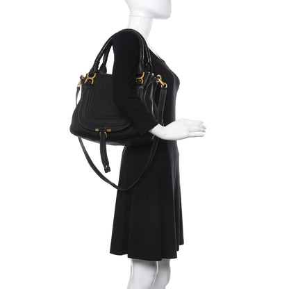 Chloe Calfskin Medium Marcie Satchel Black 3 of 11