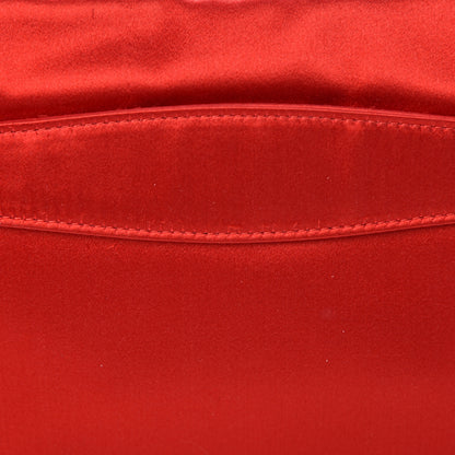 Prada Satin Evening Clutch Fuoco 12 of 13
