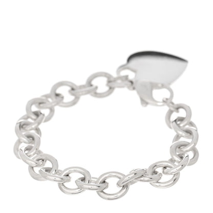 Tiffany Sterling Silver Heart Tag Charm Bracelet 2 of 3
