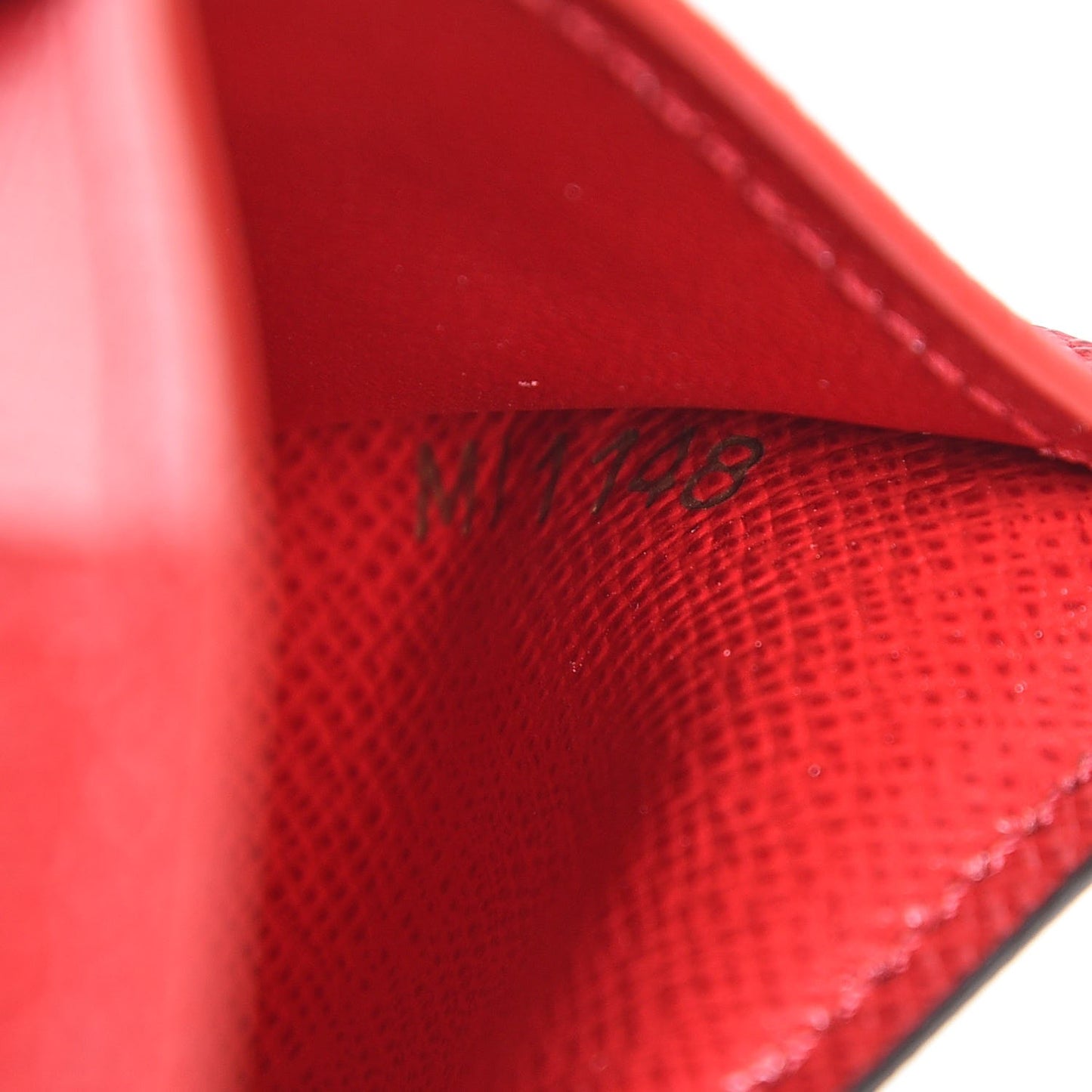 Damier Ebene Victorine Wallet Red