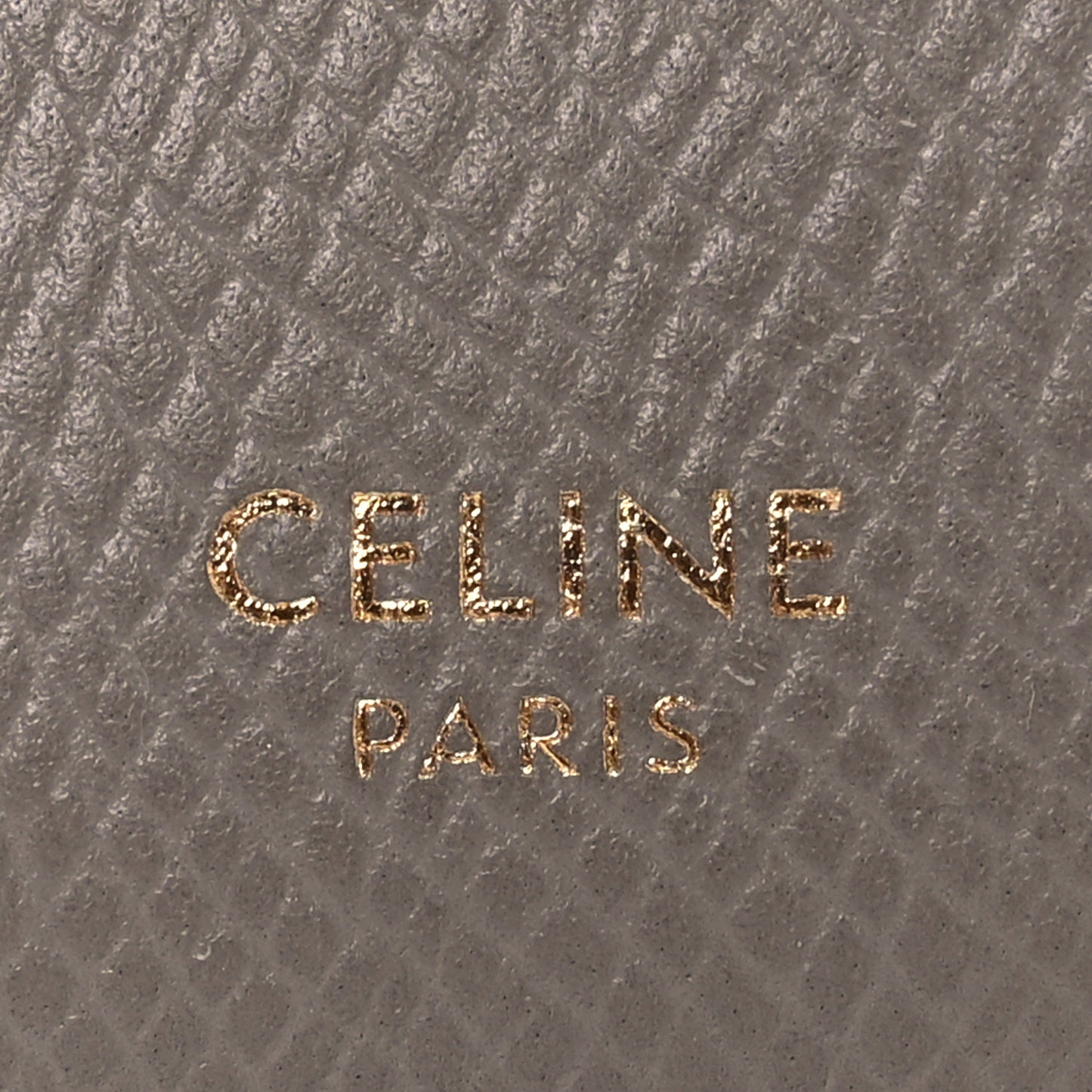 Grained Calfskin Medium Multifunction Strap Wallet Pebble