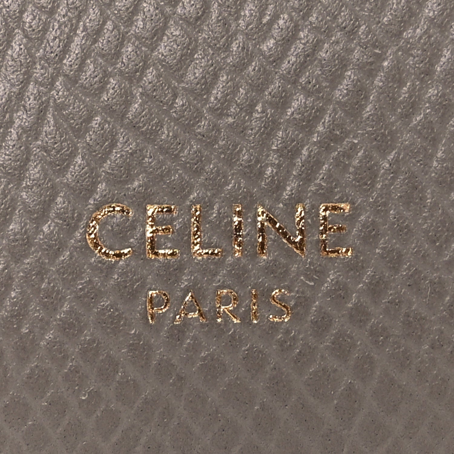 Celine Grained Calfskin Medium Multifunction Strap Wallet Pebble 7 of 11