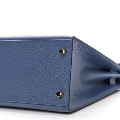 Hermes Epsom Kelly Sellier 28 Bleu Brighton 10 of 10
