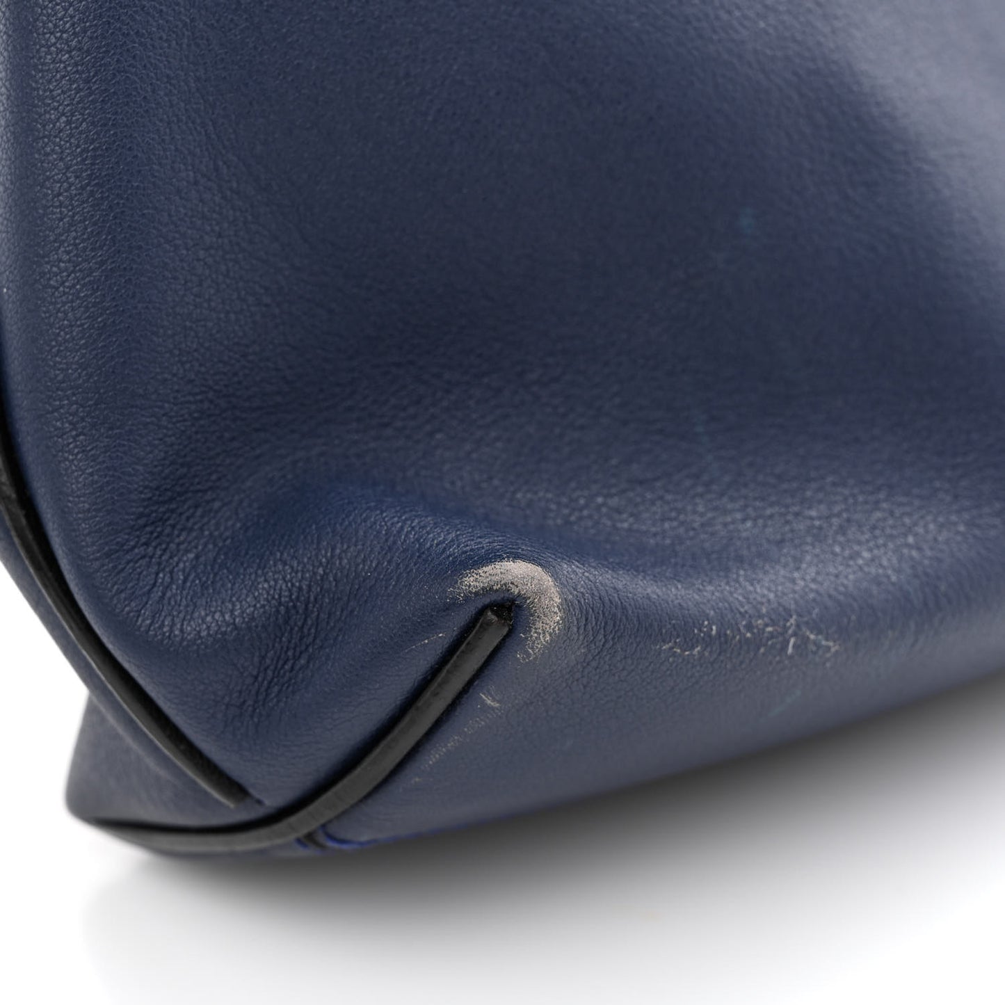 Calfskin Small Flamenco Knot Hobo Navy